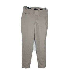 Nine West Women's Skinny Fit Heidi Pull-on Crop Legging Cream Size 4 NWT